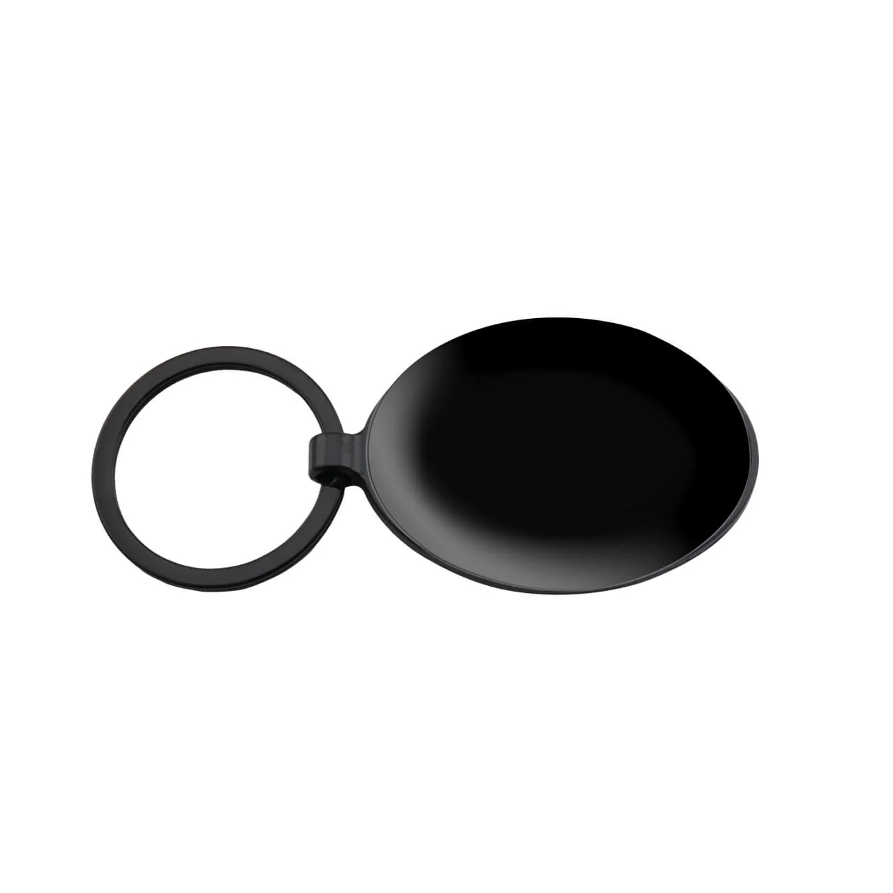 Llavero Cromo Ovalo Black - Image 2