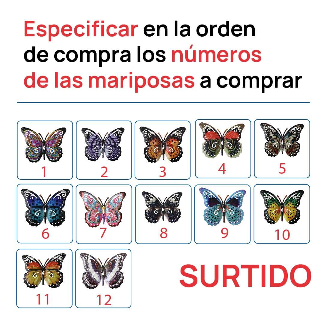 Mariposas En Metal Pvc Decoración - Image 14